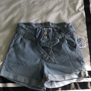 light wash paperback shorts